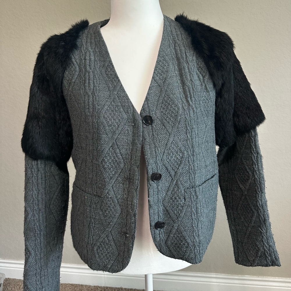 Opening ceremony gray blazer jacket